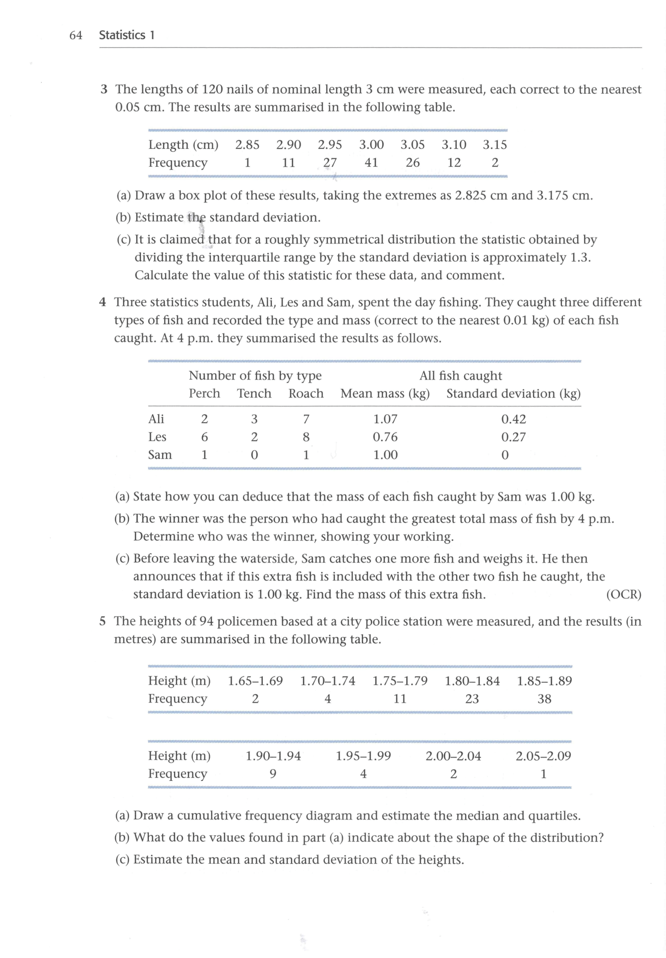 Cambridge Statistics